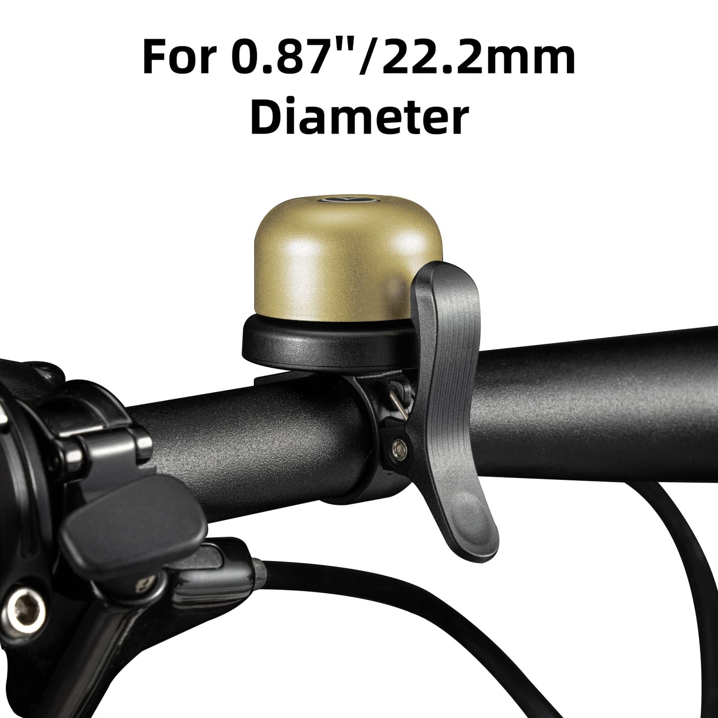AirTag+AirTag Bike Bell, Anti-Theft Tracker for 0.87"/22.2mm, 1"/25.4mm, Handlebars