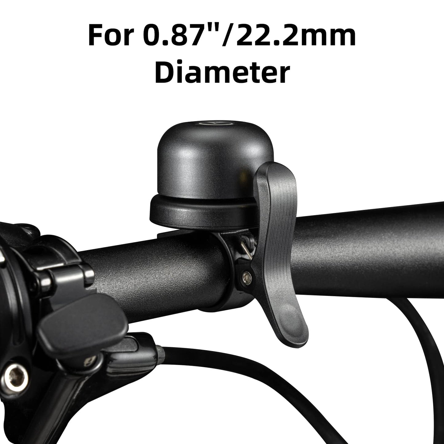 AirTag+AirTag Bike Bell, Anti-Theft Tracker for 0.87"/22.2mm, 1"/25.4mm, Handlebars