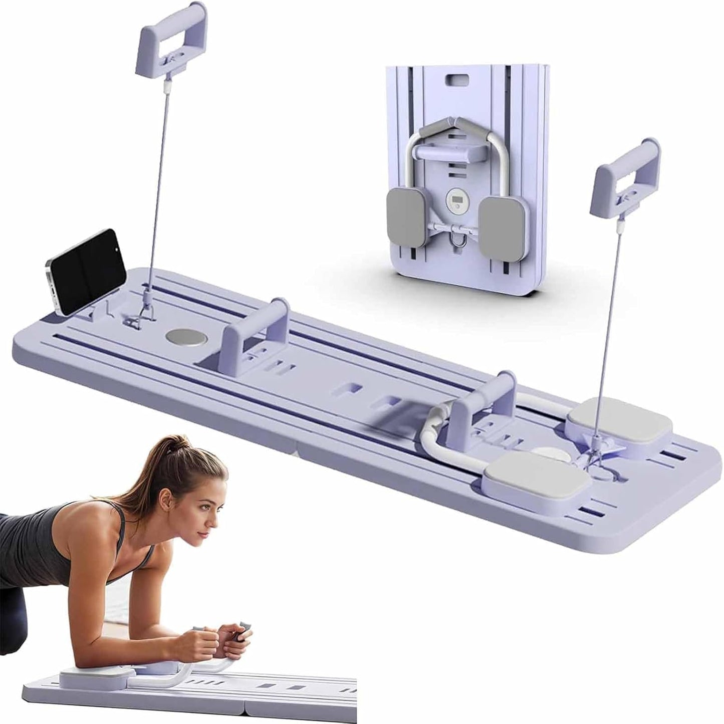 Multi-Function Roller Exercise Machine,Abdominal Board for Full Body Workout - Multi-Functional Automatic Rebound Abs Exercise Equipment for Home Gym - Get Toned Abs Fast!