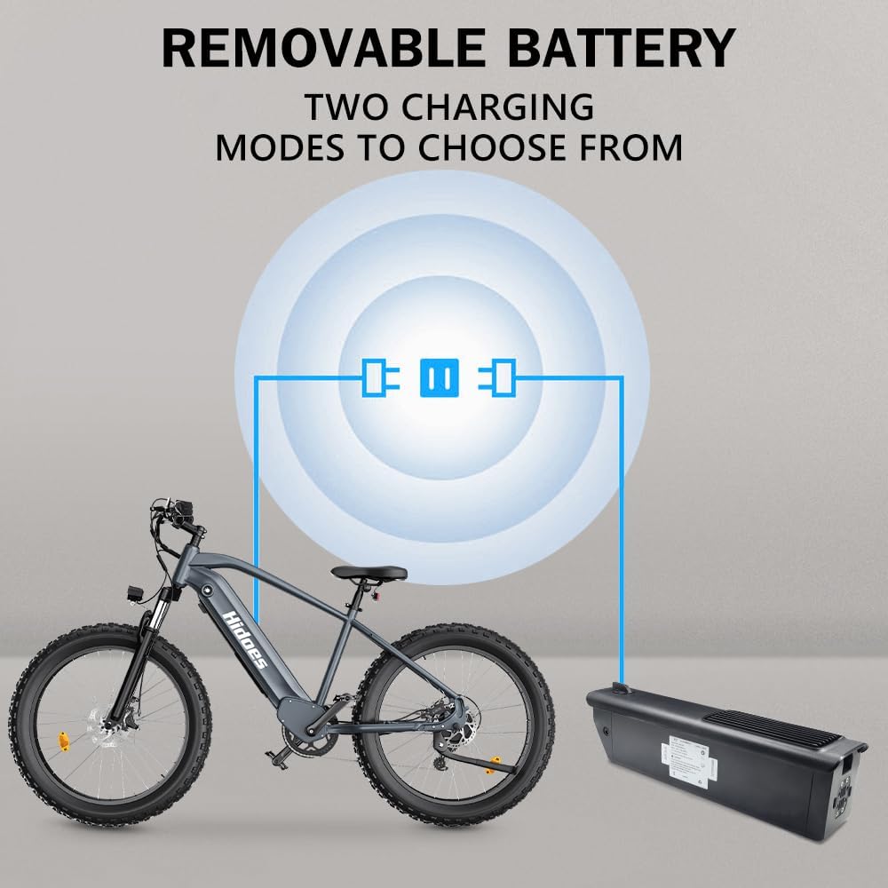 Hidoes Kanpe 1200W Electric Bike for Adults,Hidoes 26" Adult Electric Bicycles for Men,17.5Ah Battery E Bikes for Adult