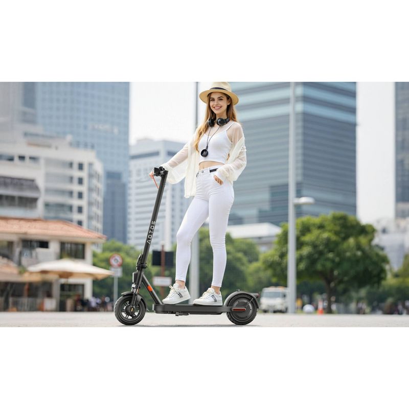 Aotos E2A 28 Miles and 15.5mph Front Absorption Electric Scooter - Gray