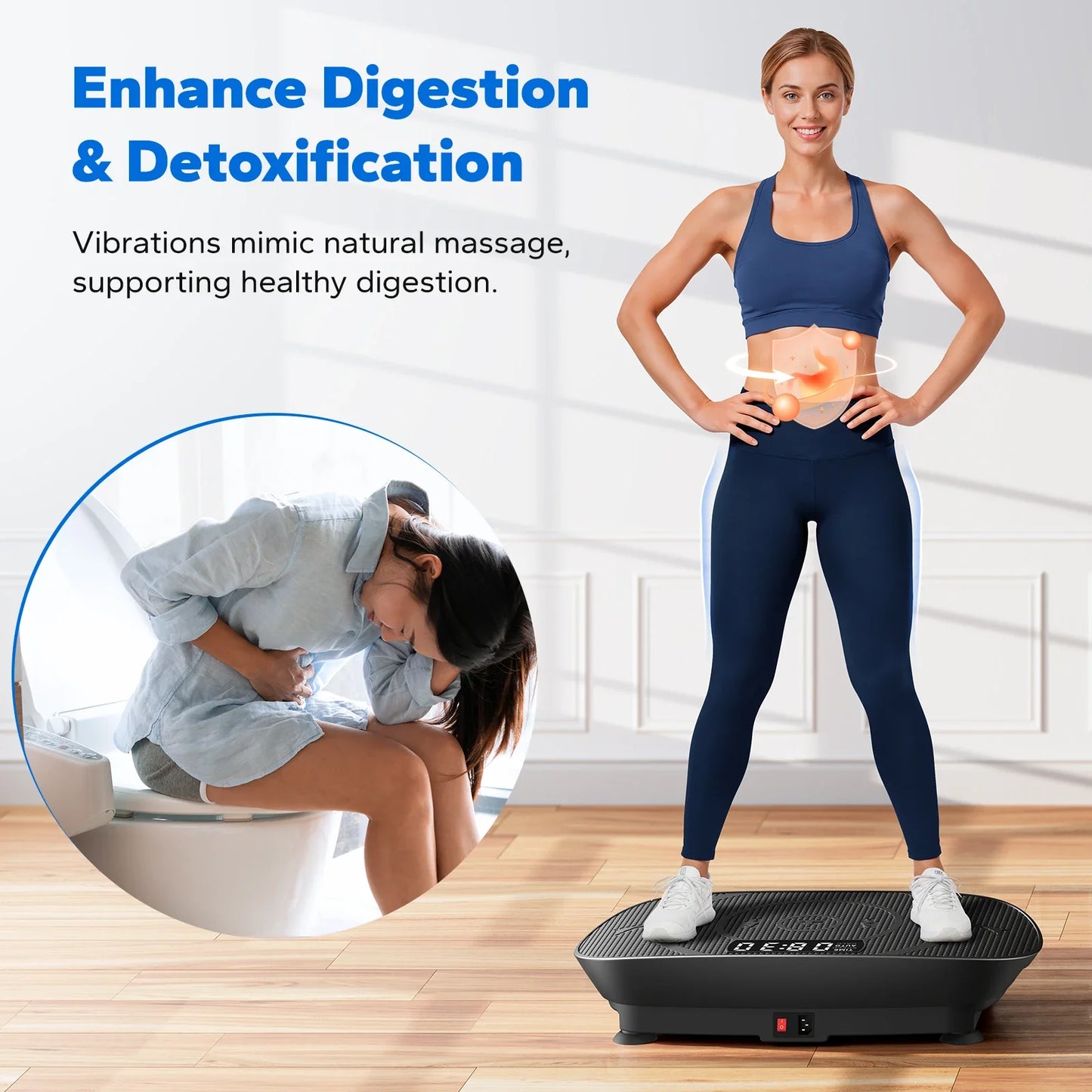 Merach CV30 Curved Portable Slim Vibration Plate for Beginners