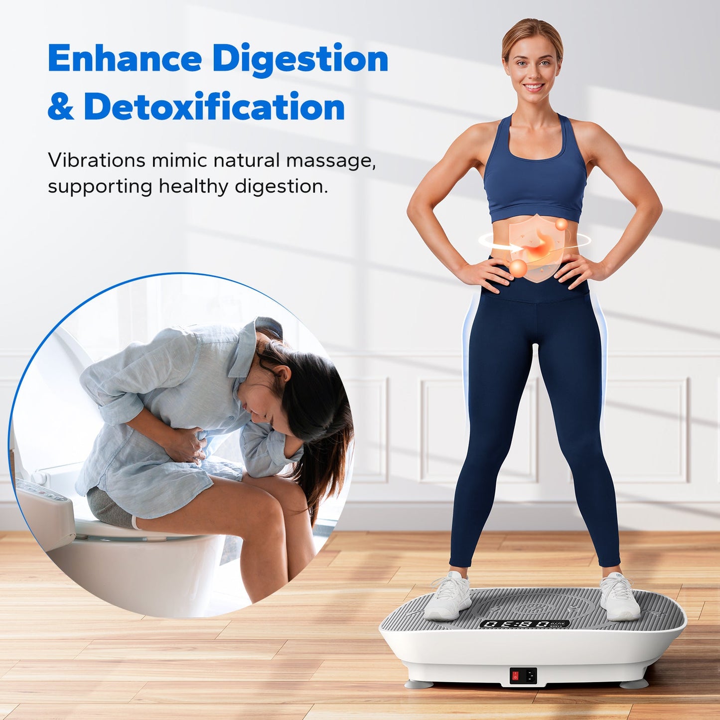 Merach CV30 Curved Portable Slim Vibration Plate for Beginners