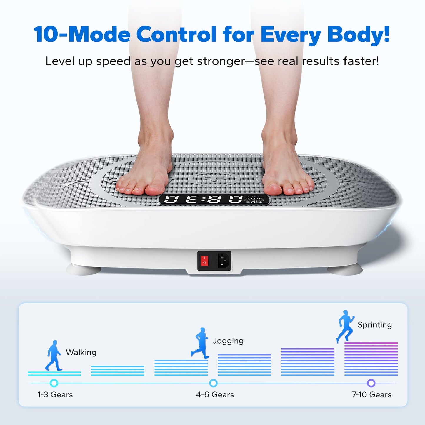 Merach CV30 Curved Portable Slim Vibration Plate for Beginners