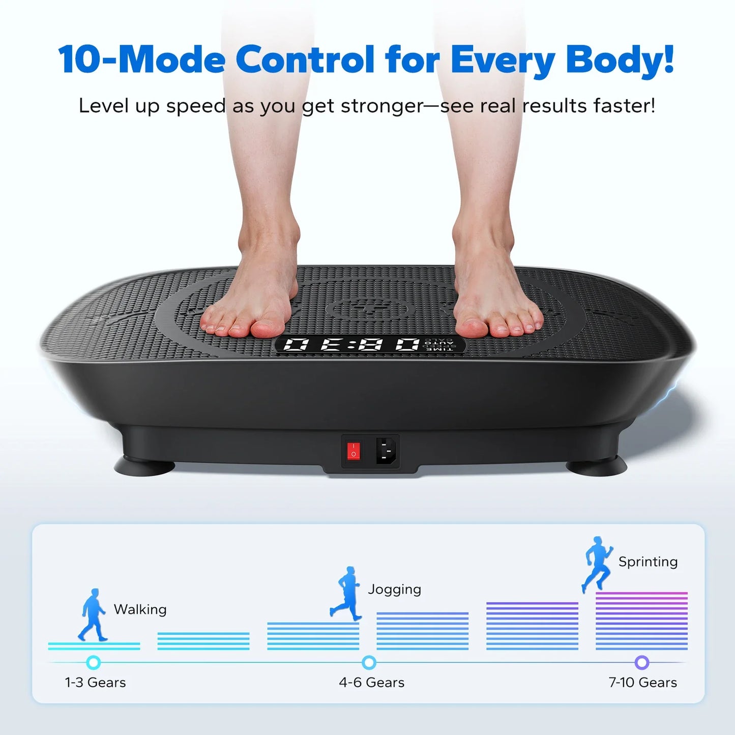 Merach CV30 Curved Portable Slim Vibration Plate for Beginners