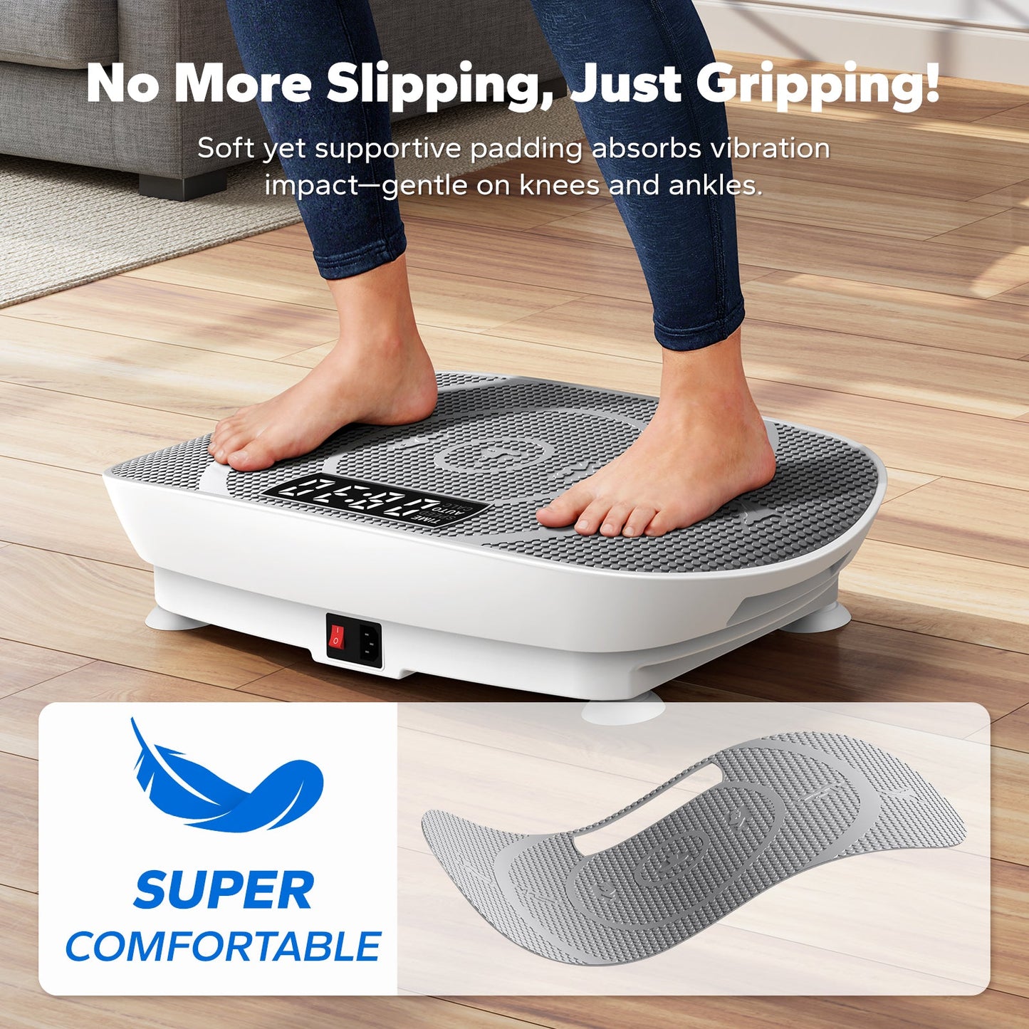 Merach CV30 Curved Portable Slim Vibration Plate for Beginners