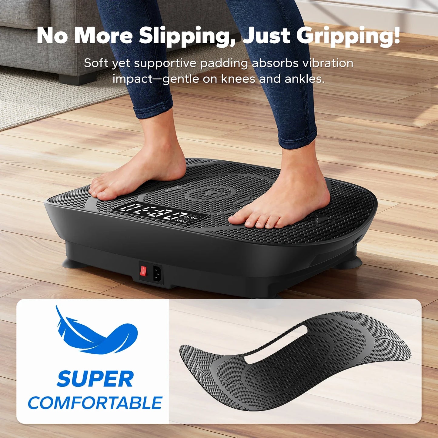 Merach CV30 Curved Portable Slim Vibration Plate for Beginners