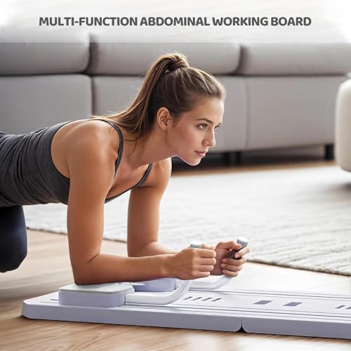 Multi-Function Roller Exercise Machine,Abdominal Board for Full Body Workout - Multi-Functional Automatic Rebound Abs Exercise Equipment for Home Gym - Get Toned Abs Fast!