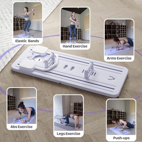 Multi-Function Roller Exercise Machine,Abdominal Board for Full Body Workout - Multi-Functional Automatic Rebound Abs Exercise Equipment for Home Gym - Get Toned Abs Fast!