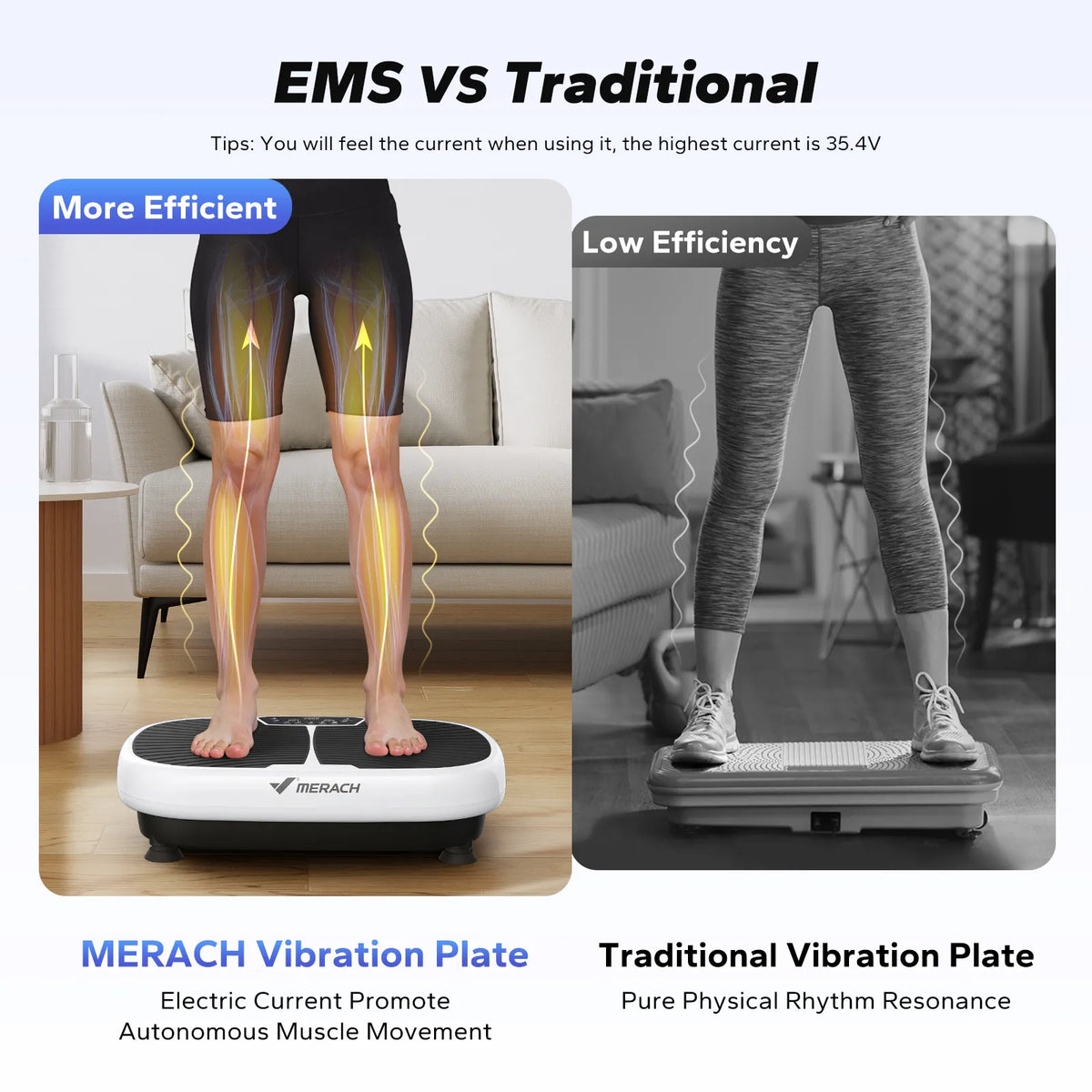 V42 EMS Vibration Plate for Lymphatic Drainage