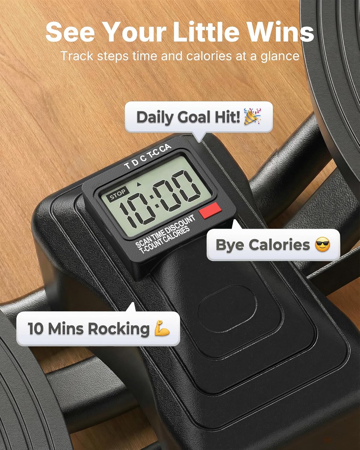 Merach Rocking Steppers for Exercise at Home, 3D Motion Stair Stepper with Resistance Bands for Full Body Workout & Low-Impact Balance Board, 330 LBS Loading Capacity Exercise Equipment