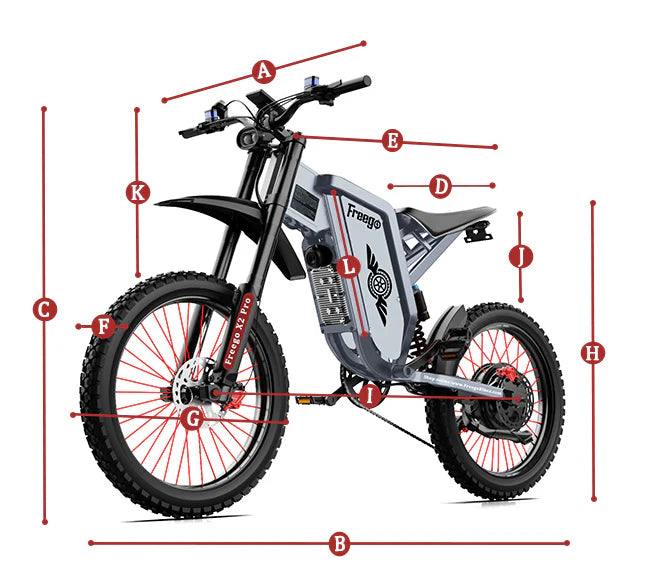 Freego All-terrain Dirt Bike X2 Pro (Mountain Off-road)