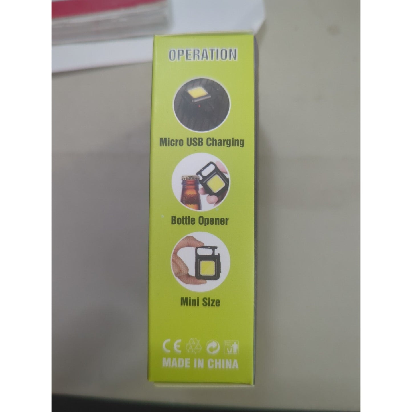 cob rechargeable keychain light
