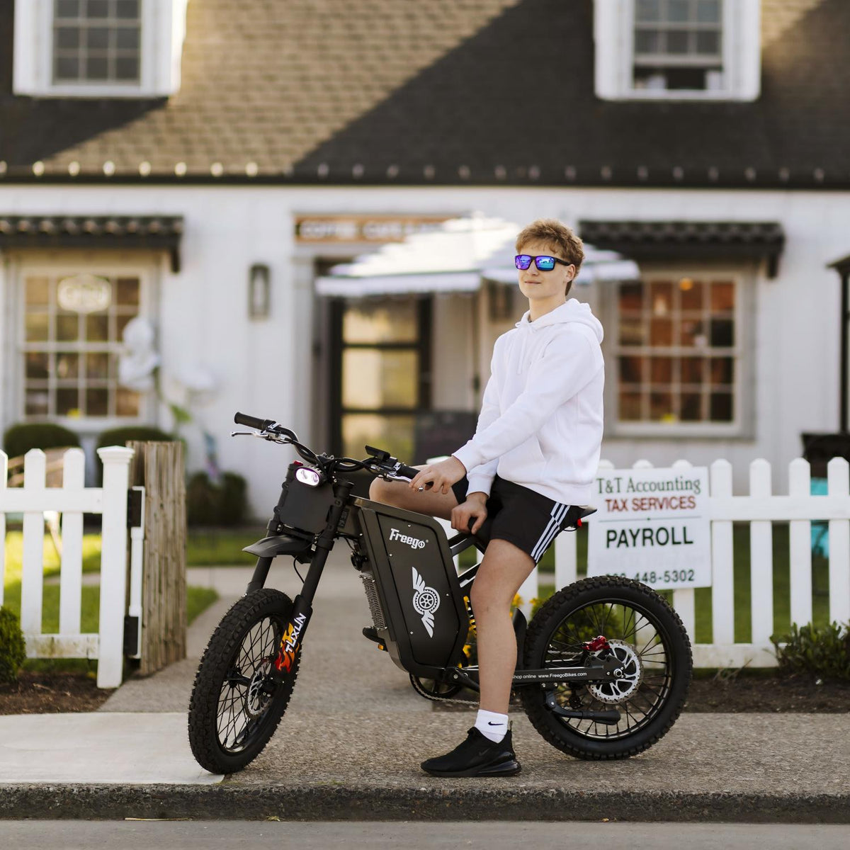 Freego X1 All-Terrain Electric Dirt Bike with Pedals