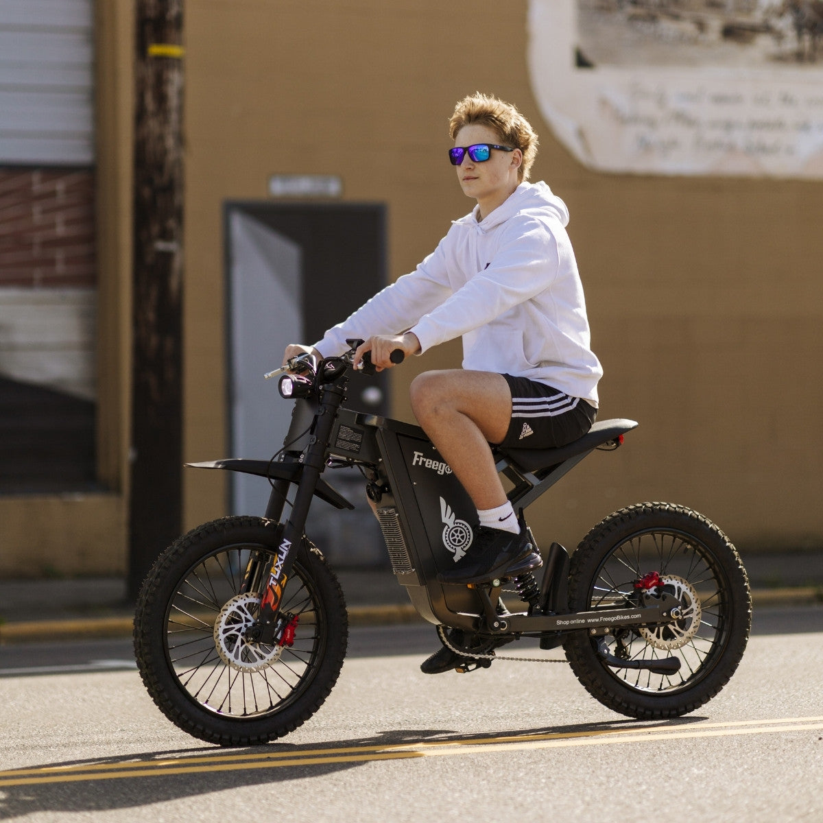 Freego X1 All-Terrain Electric Dirt Bike with Pedals