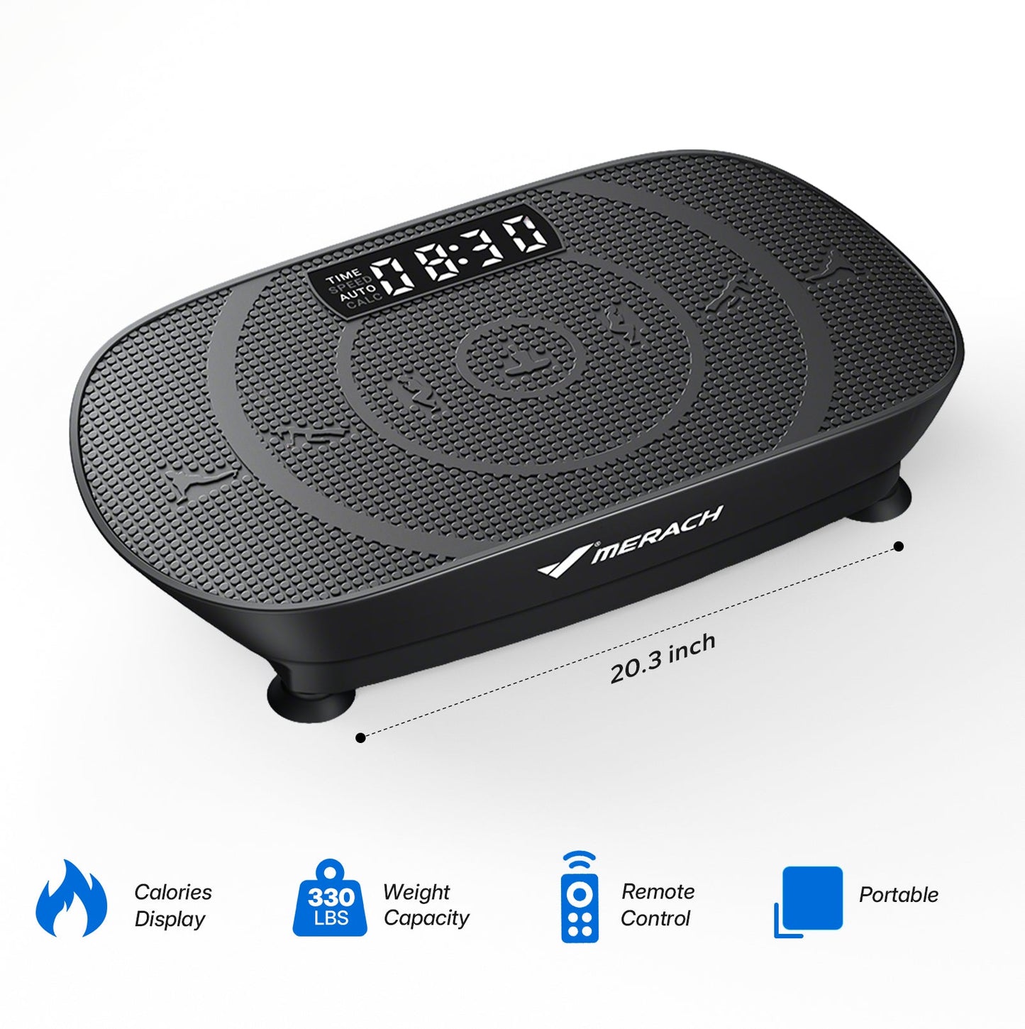 Merach CV30 Curved Portable Slim Vibration Plate for Beginners